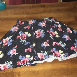 Floral skater skirt